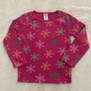 GYMBOREE girls snowflake top, size 4